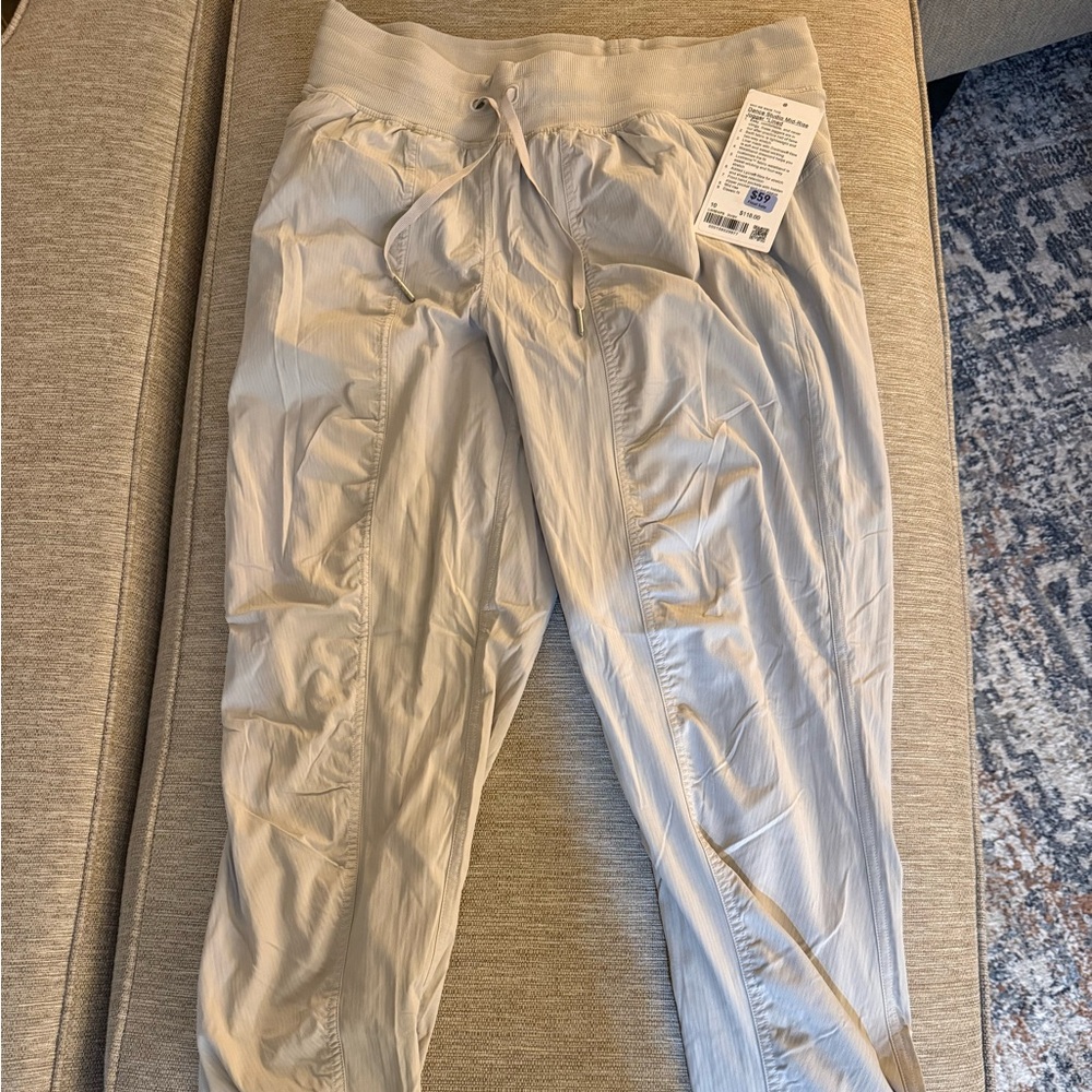 lululemon athletica Light Beige Track Pants